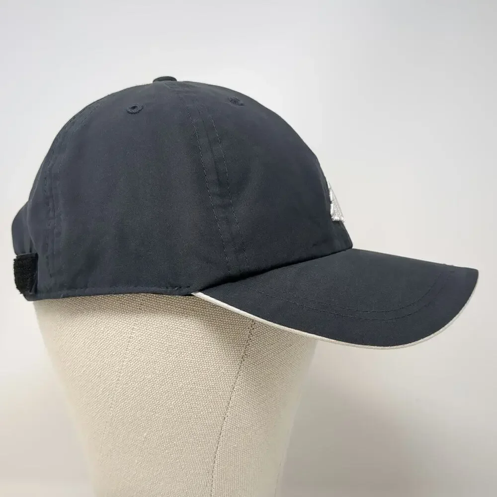 Adidas Baseball Cap Blue One Size Climalite Polyester Strapback Pink Logo Hat